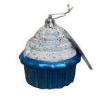 Cupcake decoraties blauw/wit-Kerstdecoratie-zerostock-opkoper