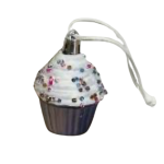 Cupcake hanger lichtblauw met kralen - Kerstdecoratie - zerostock - opkoper