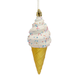 Kersthanger ijsje glitter mat goud-Kerstdecoratie-zerostock-opkoper