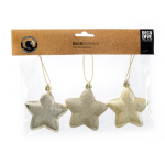 Gouden hangende sterren assorti - Kerstdecoratie - zerostock - opkoper
