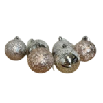 Set van 6 Zilveren Kerstballen - Zerostock- Opkoper